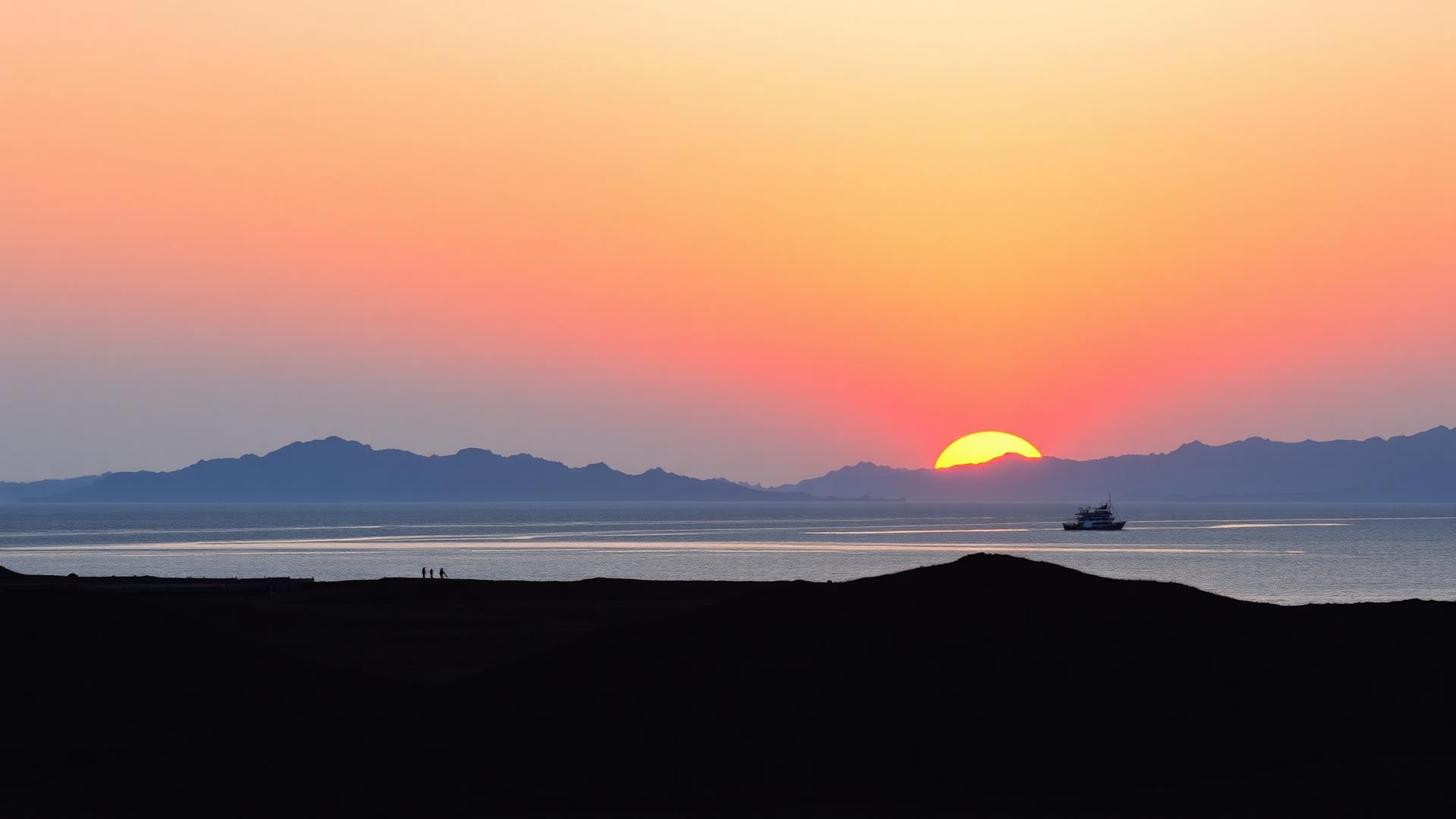 Sunset over Dahab